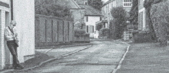 grainy street scene